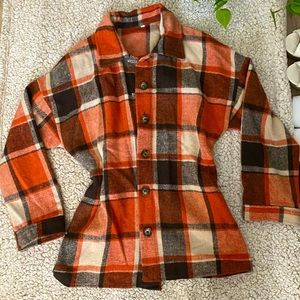 NWOT Plaid Shacket